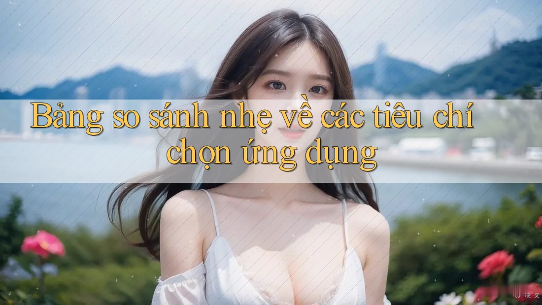 Bảng so sánh nhẹ về các tiêu chí chọn ứng dụng