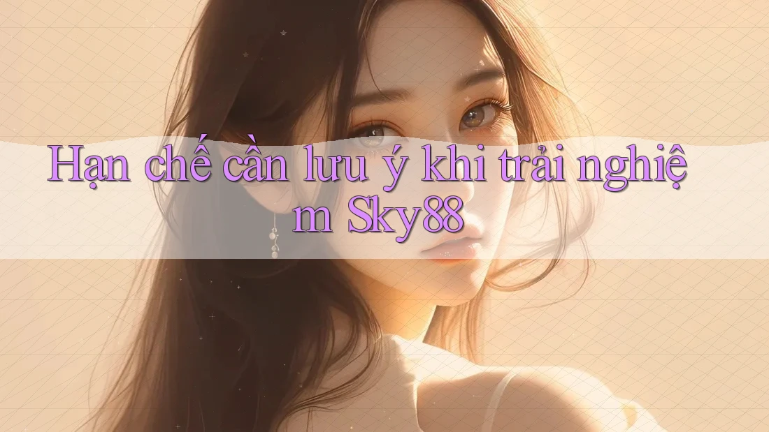Hạn chế cần lưu ý khi trải nghiệm Sky88