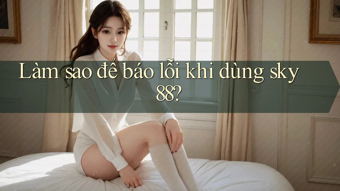 Làm sao để báo lỗi khi dùng sky88?
