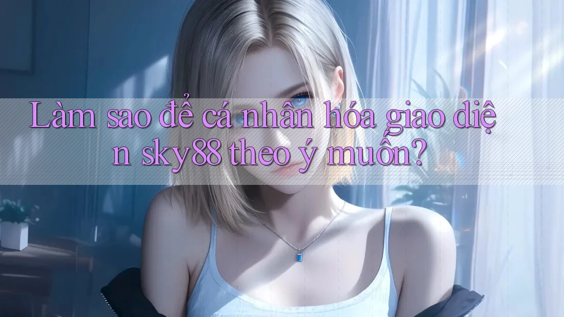 Làm sao để cá nhân hóa giao diện sky88 theo ý muốn?