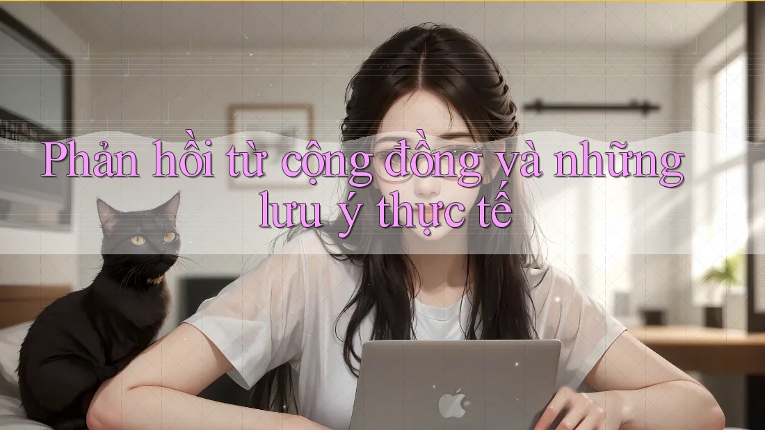 Phản hồi từ cộng đồng và những lưu ý thực tế