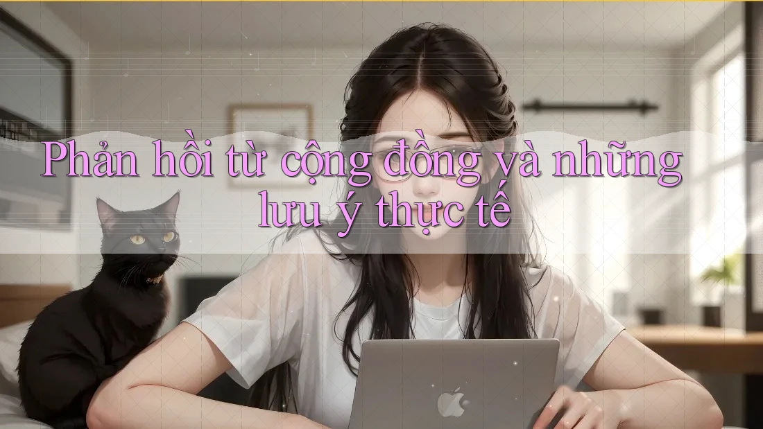 Phản hồi từ cộng đồng và những lưu ý thực tế Phản hồi từ cộng đồng và những lưu ý thực tế