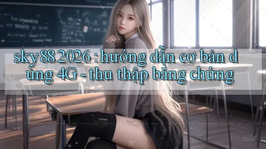 sky88 2026 hướng dẫn cơ bản dùng 4G   thu thập bằng chứng