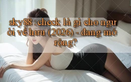 sky88 check là gì cho người về hưu (2026)   đang mở rộng