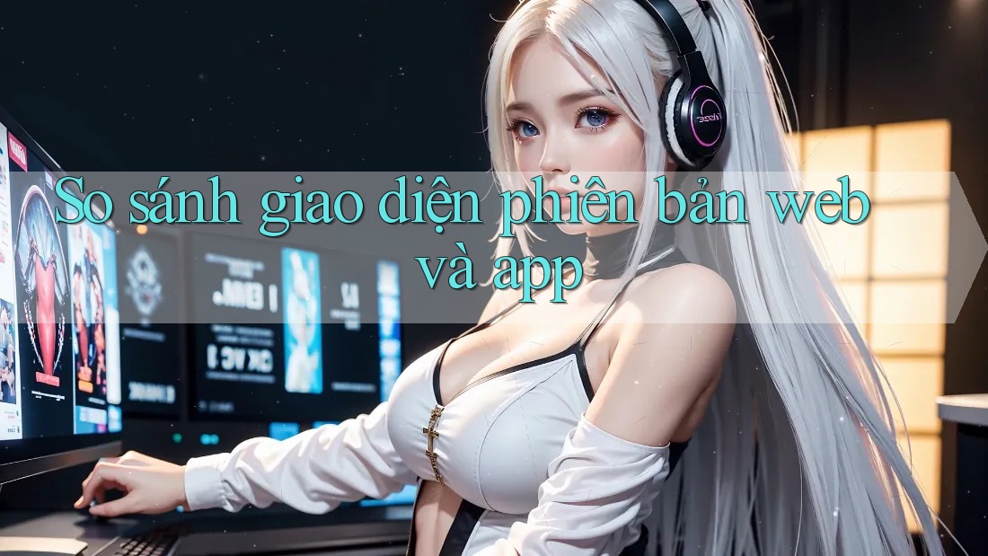 So sánh giao diện phiên bản web và app