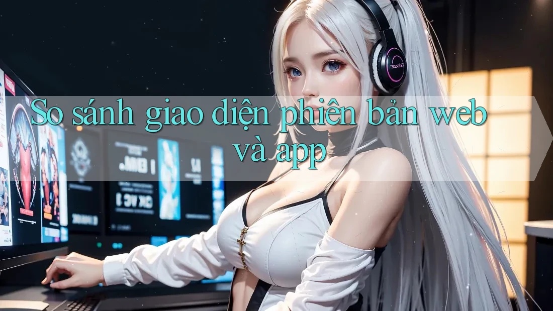 So sánh giao diện phiên bản web và app So sánh giao diện phiên bản web và app