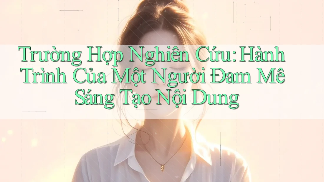 Trường Hợp Nghiên Cứu: Hành Trình Của Một Người Đam Mê Sáng Tạo Nội Dung Trường Hợp Nghiên Cứu: Hành Trình Của Một Người Đam Mê Sáng Tạo Nội Dung