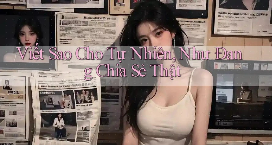 Viết Sao Cho Tự Nhiên, Như Đang Chia Sẻ Thật